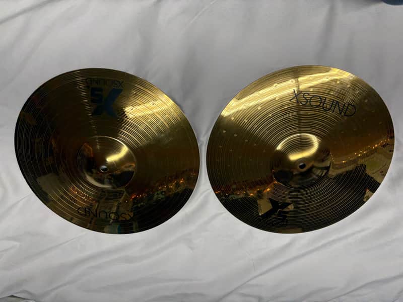 Used XSound Pair of 14” Hi-Hat cymbals - as is - Local pickup only image 1