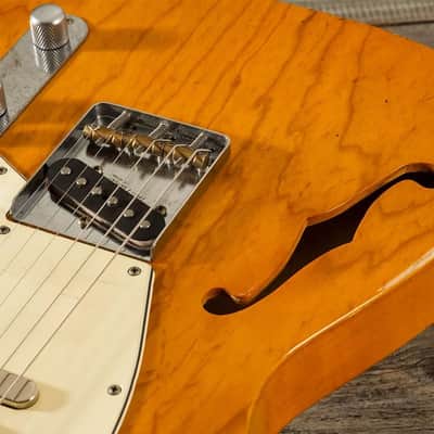 Telecaster Haar Guitar Trad T Thinline  orange antique aged imagen 12