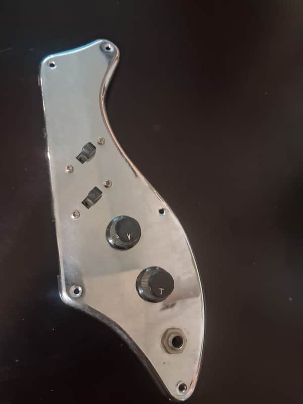 Teisco or similar Vintage Loaded Chrome Pickguard 1960s image 1
