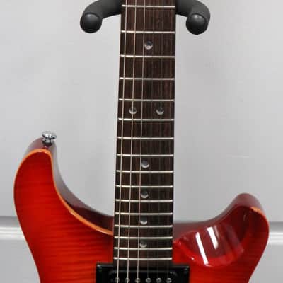 PRS SE custom flamed maple 22 top sunburst electric guitar image 3