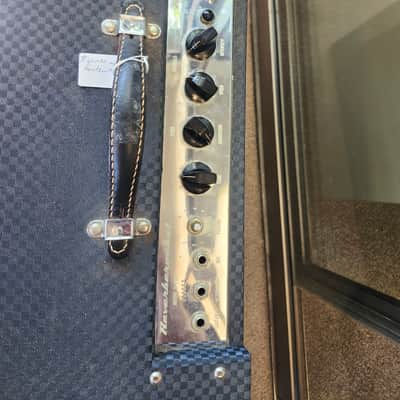 Vintage 1960s Ampeg R-12R Reverberocket 1X12" Combo Amplifier - Blue with Footswitch image 6