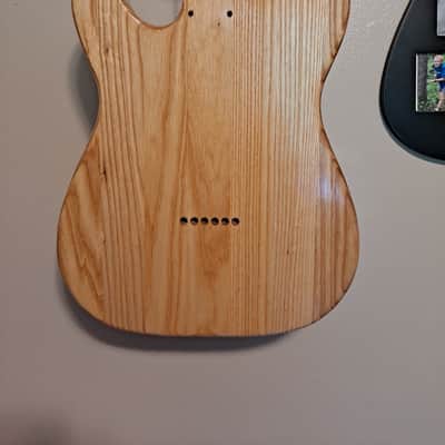 Unbranded Tele style body, Tung oil finish, Solid Ash, chambered body image 6