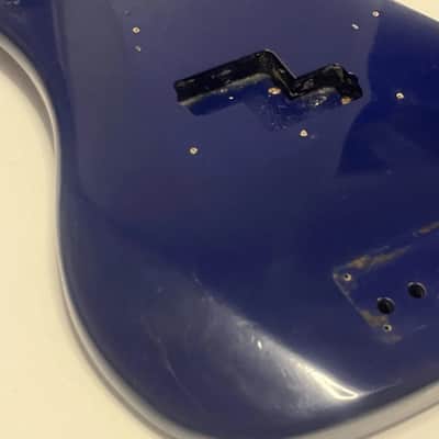 Antares Vintage Precision Bass Body Dark Navy Blue 70s image 10