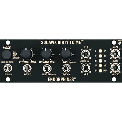 Endorphin.es 1U Squawk Dirty To Me - Filter Modular Synthesizer image 1