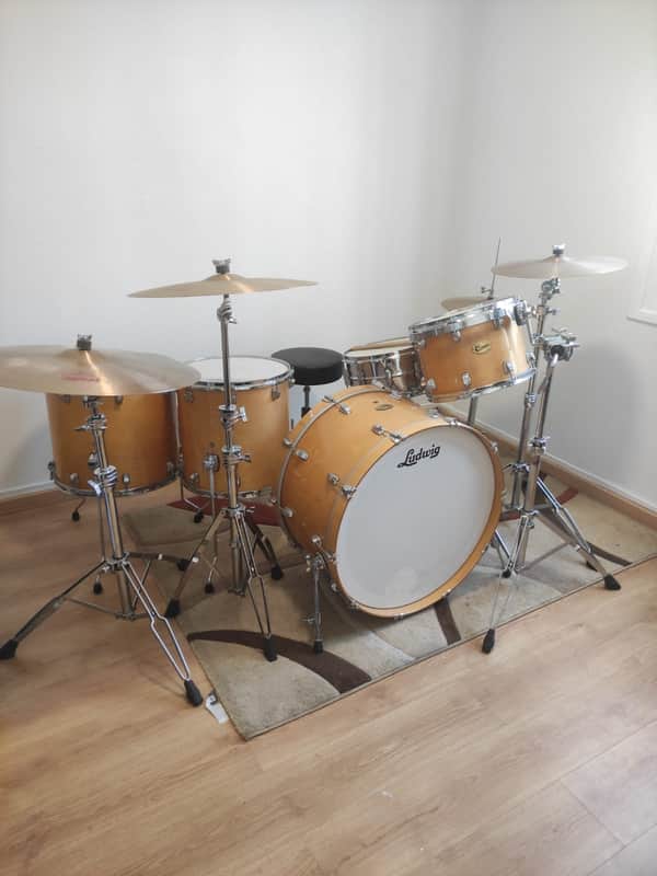 Ludwig LRC26D-NM Centennial Series Zep 10x14 / 16x16 / 16x18 / 14x26" 4pc Drum Set 2011 - 2021 - Natural Maple image 1