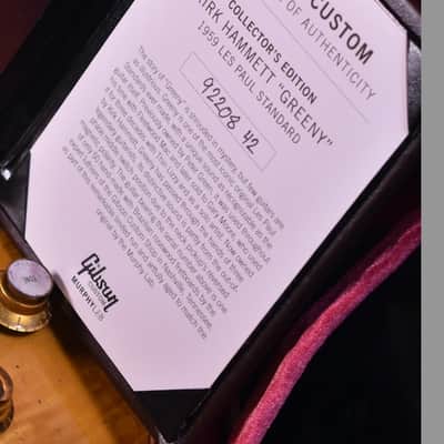 Gibson Greeny Brazilian Aged ltd edition Kirk Hammett Signed 2022 - Faded burst image 2