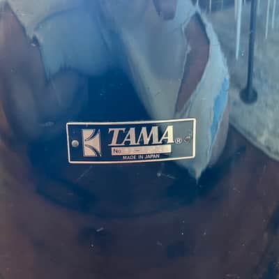 Vintage 1980s Tama Imperialstar 9 x 13 Drum Concert Tom OG Jet Black Wrap image 2