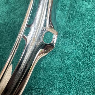 Rogers One USA 13” 6 hole Tom Drum Hoop 70s - Chrome image 4
