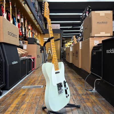 Fender Custom Shop 1955 Telecaster Journeyman Relic Electric Guitar Super Aged Sonic Blue w/Tweed Case image 5