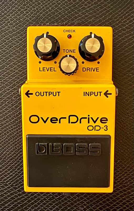 Boss OD-3 OverDrive (Silver Label) 1997 - Present - Yellow