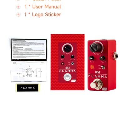 FLAMMA FC06 Distortion Guitar Pedal Electric Guitar Effects with 2 Modes: Boost & Drive (HP/LP), Mini Analog Guitar Pedal, True Bypass image 6