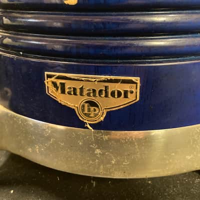 LP - Matador 8.5" & 7" Siam Oak Bongos - Blue 1990's image 2