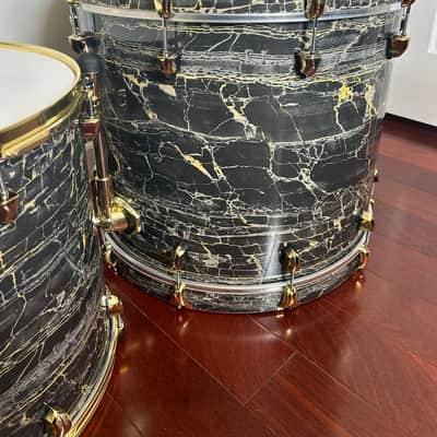 SJC Black Marble w/ Brass Hardware image 4