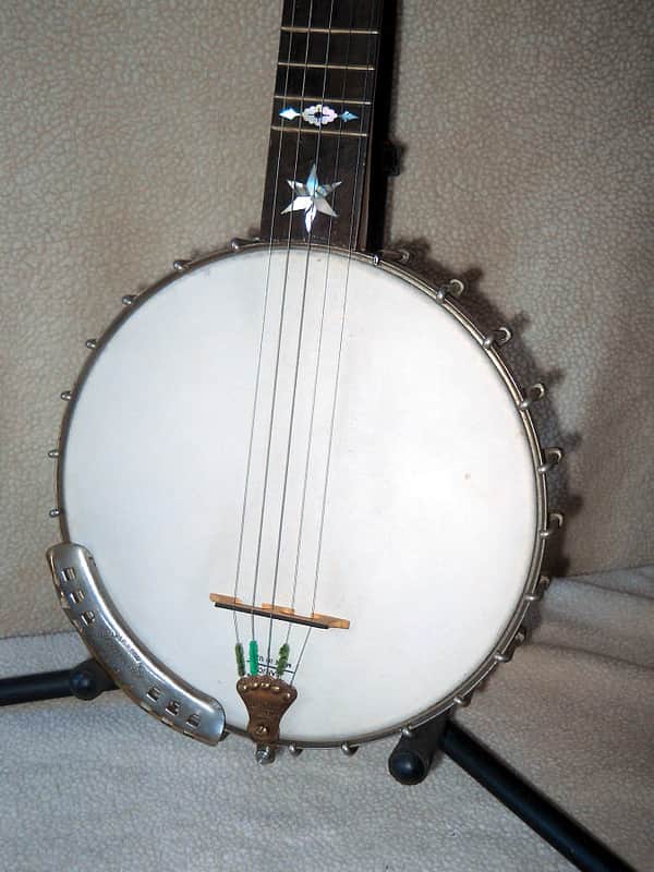 Alfred Cammeyer  5 String Banjo. 1890's Natural image 1