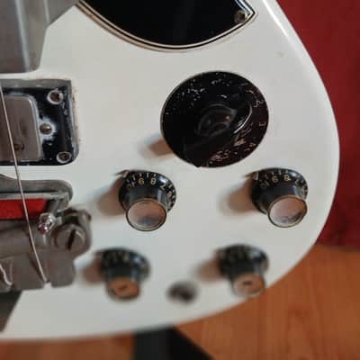 1963 Gibson EB-3 Bass – COA by No.Tom, Denmark Street – Vintage SG-Style Short Scale refinished White image 6