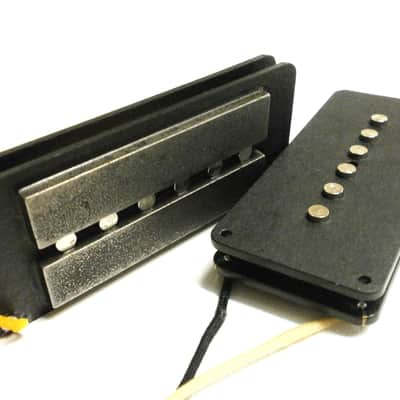 Jazzmaster HYBRID Pickup Set HOT Alnico 2 P90 / Humbucker Hand Wound Fender FAT by Q pickups image 1
