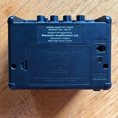 Blackstar Fly 3 Bass 3-Watt Mini Bass Combo/Cabinet Stereo Pack 2016 - 2020 - Black image 7