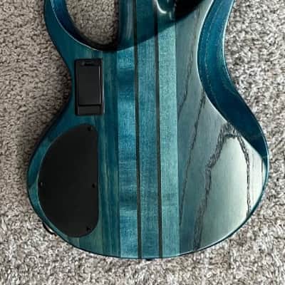 Mint Ibanez BTB945 COL 5-String Electric Bass Guitar, Cosmic Blue Low Gloss FInish image 2