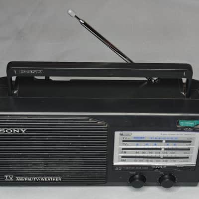 Sony ICF-34 Portable FM AM TV Sound Weather Radio - WORKS image 5