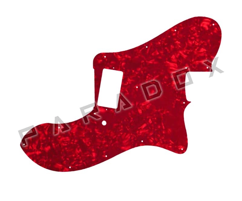 Custom Pickguard For Fender Telecaster Custom Built Billie Joe Armstrong - Red Pearl/White/Black/White .090"