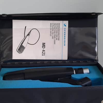 Sennheiser MD 421-U Cardioid Dynamic Microphone 1960s - 1990s - Black image 2