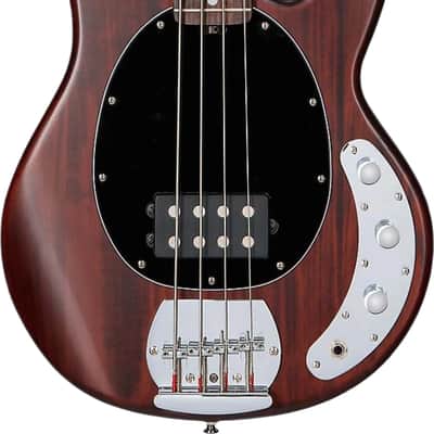 Sterling StingRay RAY4 4-String Bass Guitar, Jatoba Fingerboard, Walnut Stain image 2