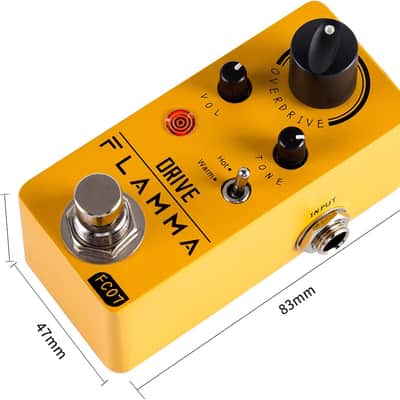 Overdrive Guitar Pedal – Vintage Analog Effect, Warm/Hot Modes, True Bypass image 2