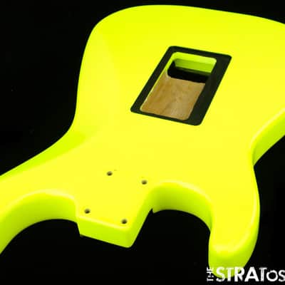 2017 Charvel So-Cal Pro Mod BODY Guitar HSH HH Route Guitar Parts Neon Yellow image 4