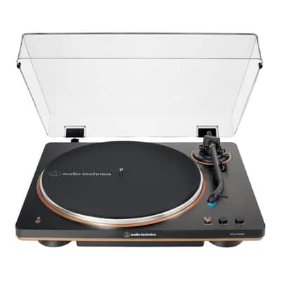 Audio-Technica AT-LP70XBT-BZ Fully Automatic Wireless Belt-Drive Turntable with Built-In Switchable Phono Preamp and Three-Piece Chassis (Black and Bronze) image 1