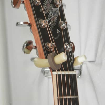 Larrivee Custom LV-10E Madagascar Rosewood Back & Sides, Moon Spruce Top, Dragon ,Vine-Vase Cutaway image 17