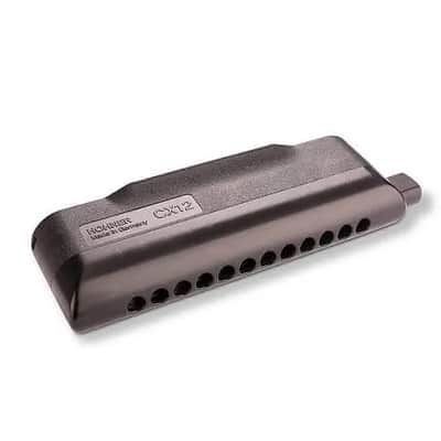 Hohner CX12 Series Black Key of D Chromatic Harmonica Armonica Cromatica Worldship Authorized Dealer image 2