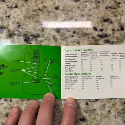 Squier Guitar/ Bass Manual 80s stratocaster telecaster precision jazz bass image 6