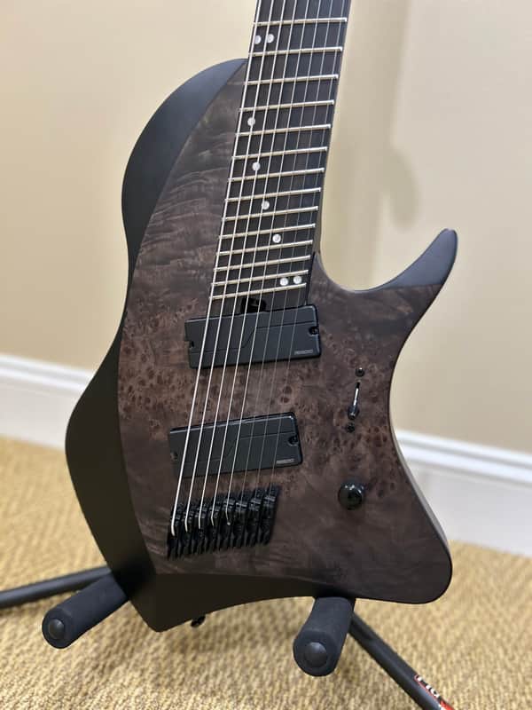 Abasi Concepts Larada 8 (Legion) in Charcoal Burl (2020) - Comes with 2025 gig bag image 1