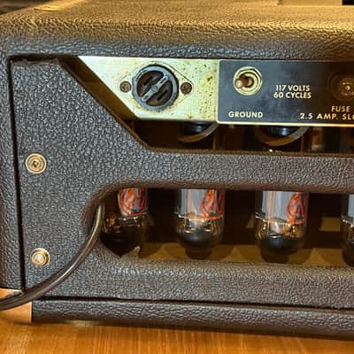 Fender Showman 2-Channel 85-Watt Guitar Amp Head 1965 - Blackface image 5