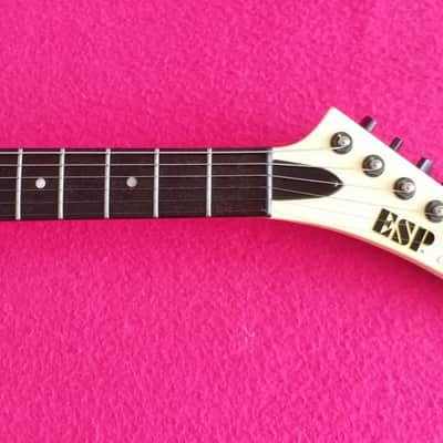 ESP Explorer E.X.P. Custom James Hetfield Metallica 1998 Olympic White image 3
