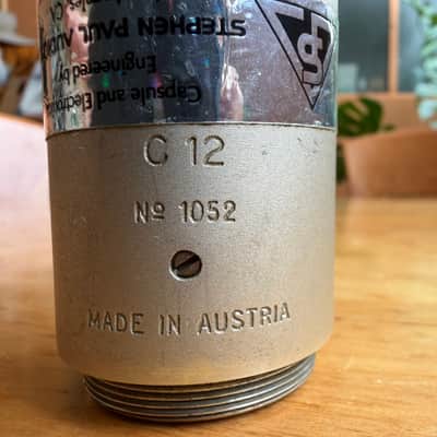 AKG C 12 Large Diaphragm Multipattern Tube Condenser Microphone 1950s - Silver image 8
