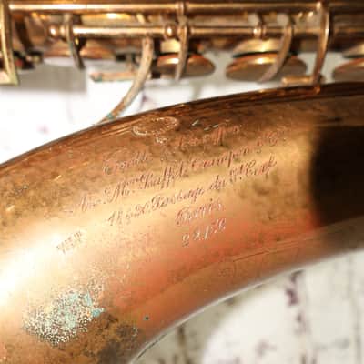 1925 Buffet Crampon Paris Evette-Schaffer Tenor Saxophone w/ OHSC image 11