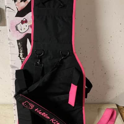Fender Squier Hello Kitty Stratocaster w/matching gig bag, strap, original box Pink 2005 Rare Like image 19