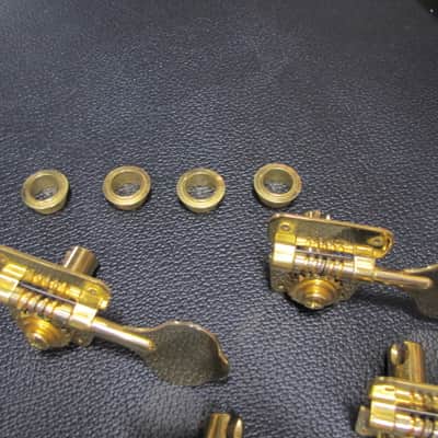 Fender Jazz Bass Hardware Set 1982 Gold image 6