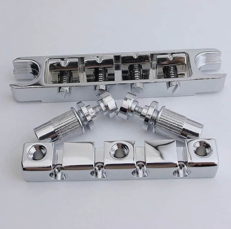4 String Stainless Steel Bass Tune O Matic Bridge and Tailpiece image 1