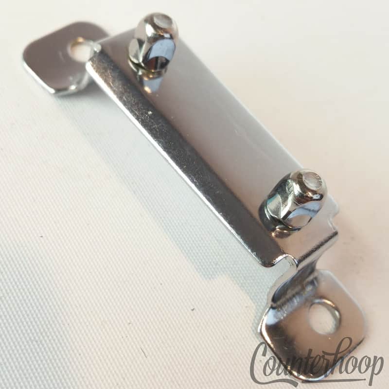 Pearl Snare Drum Butt Plate 2 3/8"Hole Spacing Same as Gretsch Chrome Part T-Rod image 1