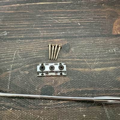 80s Kahler 2300 Type Tremolo Bridge Chrome No Logo w/ Nut Arm Bar image 8