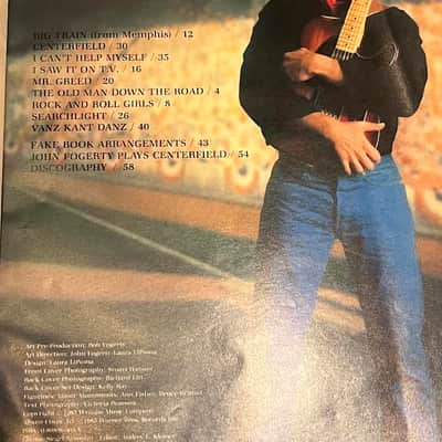 John Fogerty Centerfield Piano, Vocal & Guitar Sheet Music Book image 2