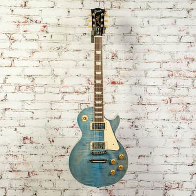 Gibson - Les Paul Standard 50s Figured Top - Electric Guitar - Ocean Blue - w/ Hardshell Case image 2