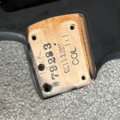 Fender American Stratocaster guitar body black matte image 2