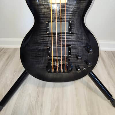 Epiphone Vinnie Hornsby "The Vinnie" Les Paul Standard Bass 2003 - 2005 - Trans Black image 5