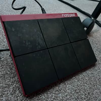 Nord Drum 2 6-Channel Modeling Percussion Synthesizer with Pad Controller 2014 - 2016 - Red with Black Pads image 8