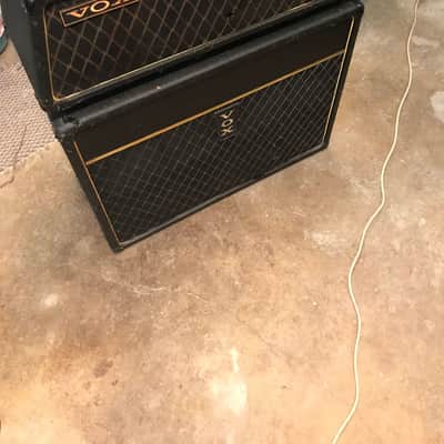 Vox V1123 Buckingham 3-Channel 35-Watt 2x12" Piggyback Guitar Amp 1967 - Black image 5