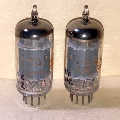 1959 RCA 5963 12AU7 ECC82 USN Tubes - Matched Pair, NOS Testing, Matched Date Codes image 2