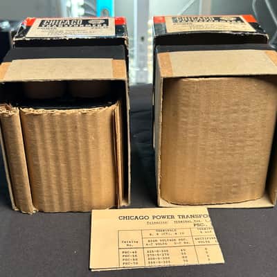 NIB! One Pair of Rare and Original Chicago PSC-55 Power Transformers 1950s - Electrically identical to PCC-55 used in Vintage Pultec Tube EQs image 4